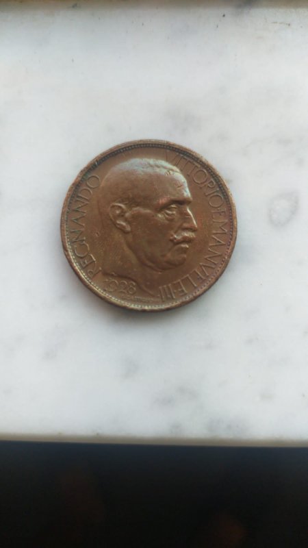 Moneta VITTORIO EMANUELE III 1928 2 LIRE BENITO MUSSOLINI Richiesta