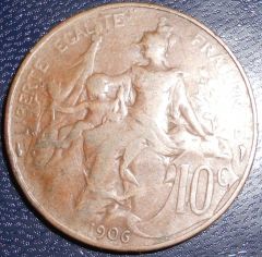 Francia 10 Centesimi 1906