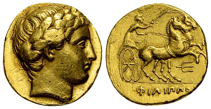 Philip II AV Stater, Pella