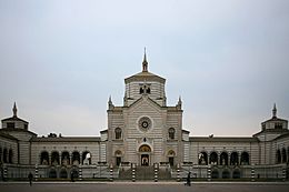 Cimitero Monumentale di Milano nella sua vista esterna frontale.jpg