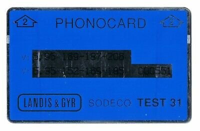 Isreal-1988-mint-Bezeq-Test-Service-Card