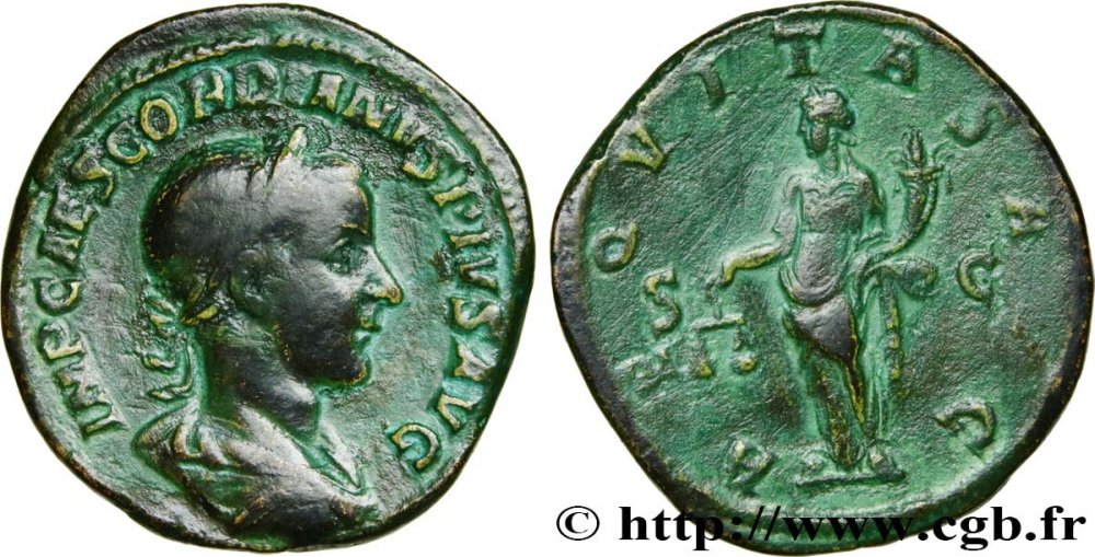 GORDIAN III Sesterce VF