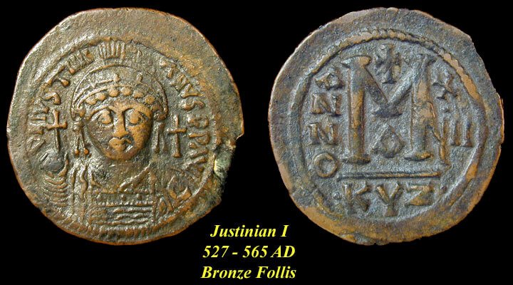 follis di giustiniano