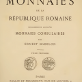 Maggiori informazioni su "Description historique et cronologique des monnaies de la République Romaine - Vol.  I"	