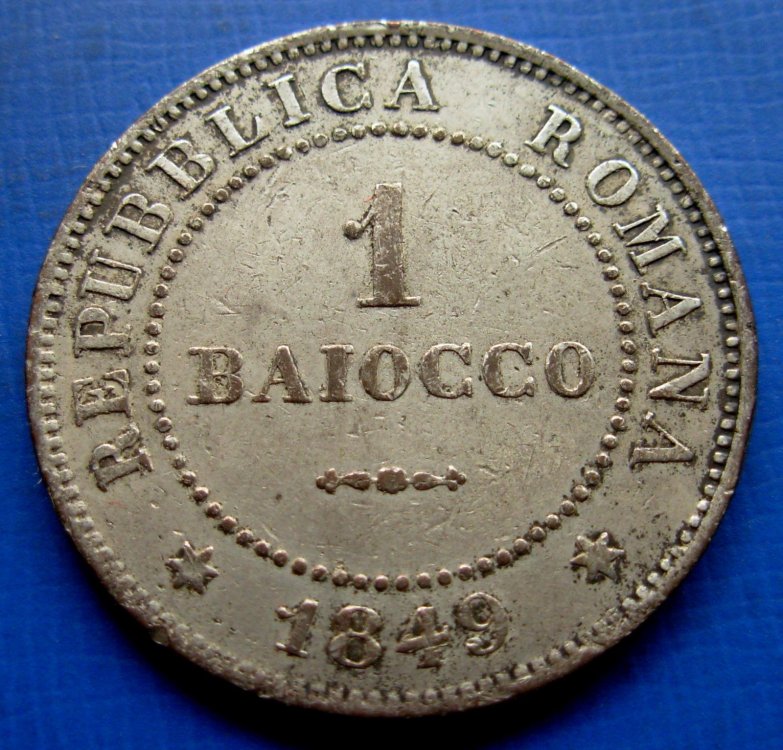 1 Baiocco - II Repubblica Romana - Rovescio.JPG