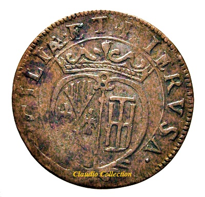 Carlo II Grano 1683 Rv - Copia.JPG