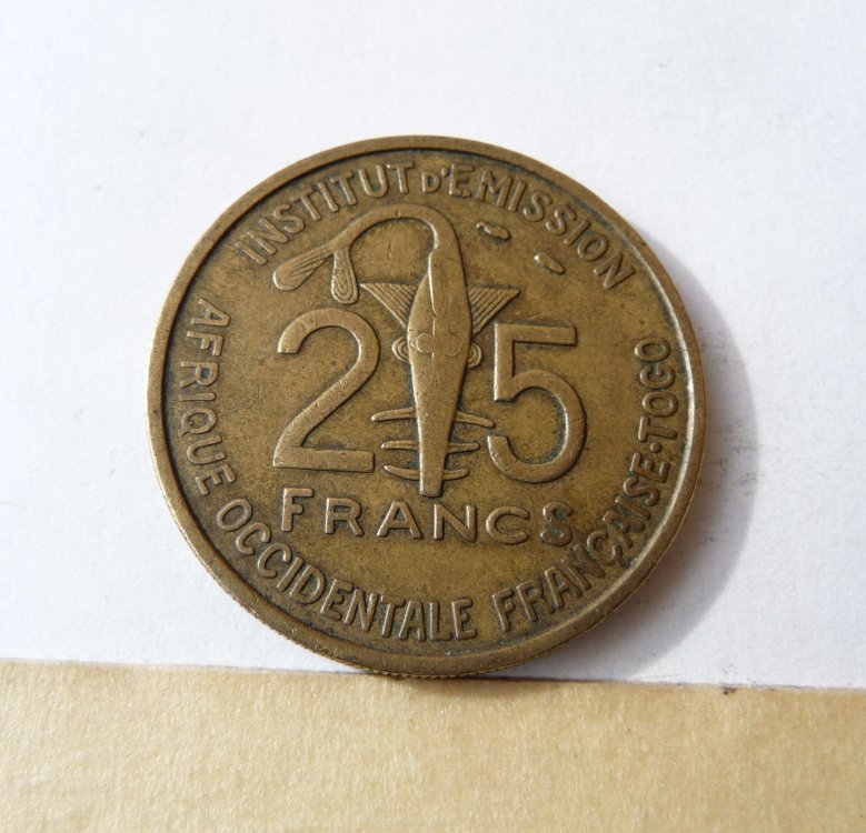 25 Francs 1957 Africa Occidentale Francese - Togo (2).JPG