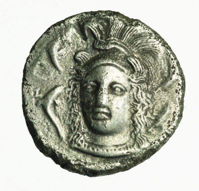 Syracuse  Drachm unsigned work by Eucleidas circa 405-400, AR  16,87 mm 4.29 g D.jpg