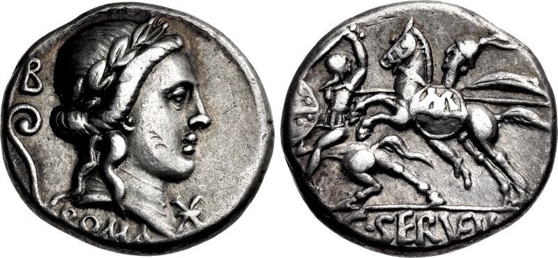 Denario Servilius Vatia con Apollo al D 10400517.jpg