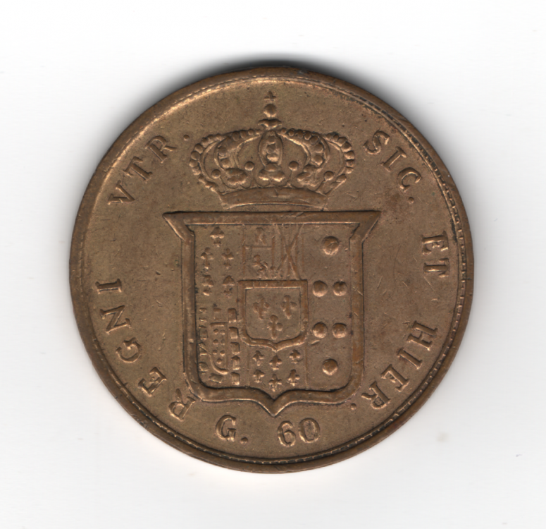 60 Grana 1857 Falso Regno Delle Due Sicilie Ferdinando II di Borbone 1830-1859 (2).png