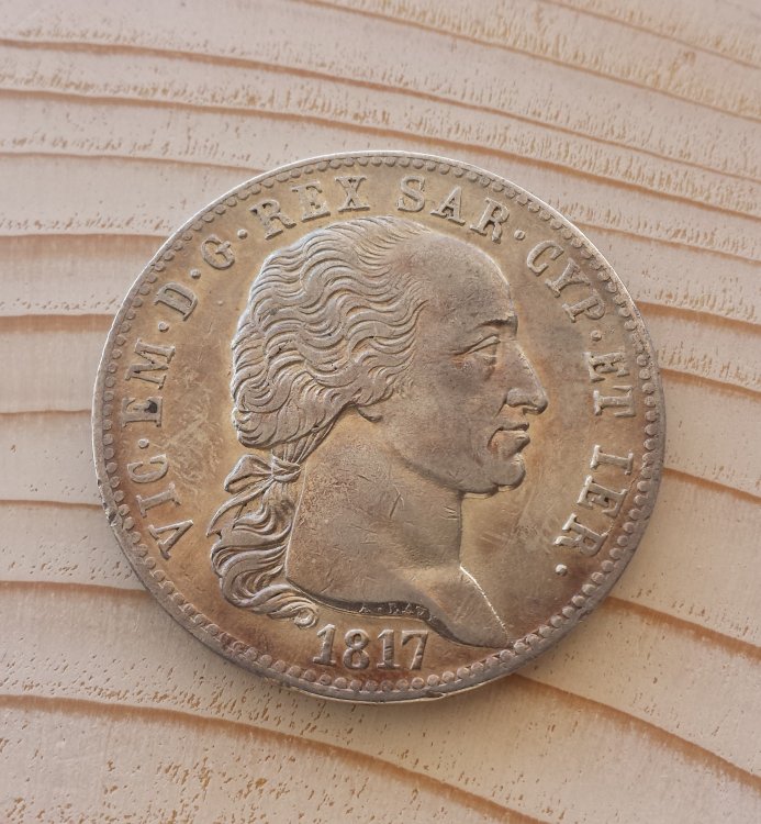 5 lire 1817 T Regno di Sardegna Vittorio Emanuele I 1802-1821 (3).jpg