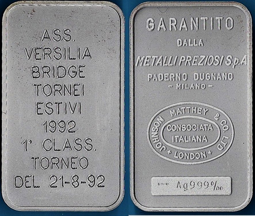 Lingotto Ag Versilia 1992 Met. Prez. 31,2 g.jpg