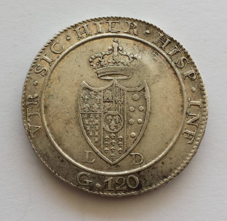 Piastra 120 Grana 1805 Napoli 16° Tipo Ferdinando IV di Borbone (secondo periodo 1799 1805) (1).jpg