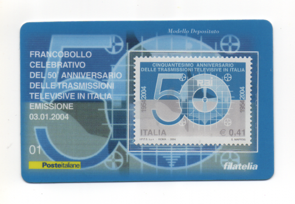 03-01-2004 Francobollo Celebrativo Del 50° Anniversario Delle Trasmissioni Televisive In Italia (1).png