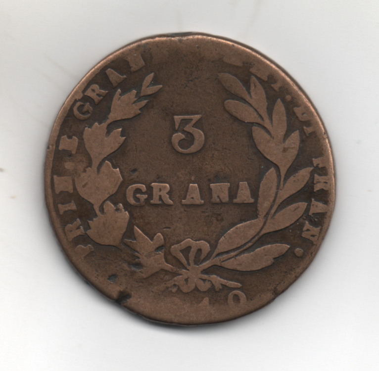 3 Grana da 6 Tornesi 1810 2° Tipo Regno di Napoli poi Delle Due Sicilie Gioacchino Napoleone 1808-1815  (2).png