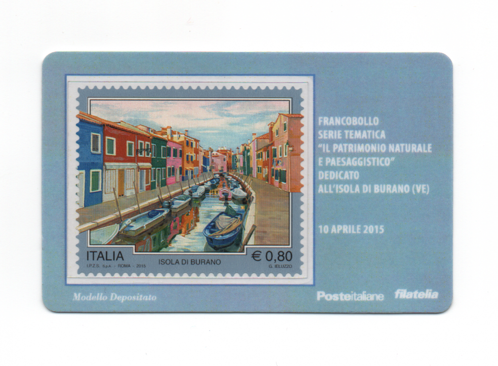 10-04-2015 Francobollo Serie Tematica Il Patrimonio Naturale e Paesaggistico Dedicato All'Isola Di Burano (VE) (1).png