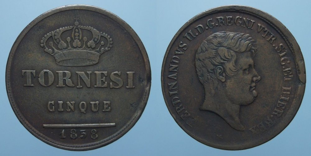 5 tornesi 1858 stella a 5 punte.JPG