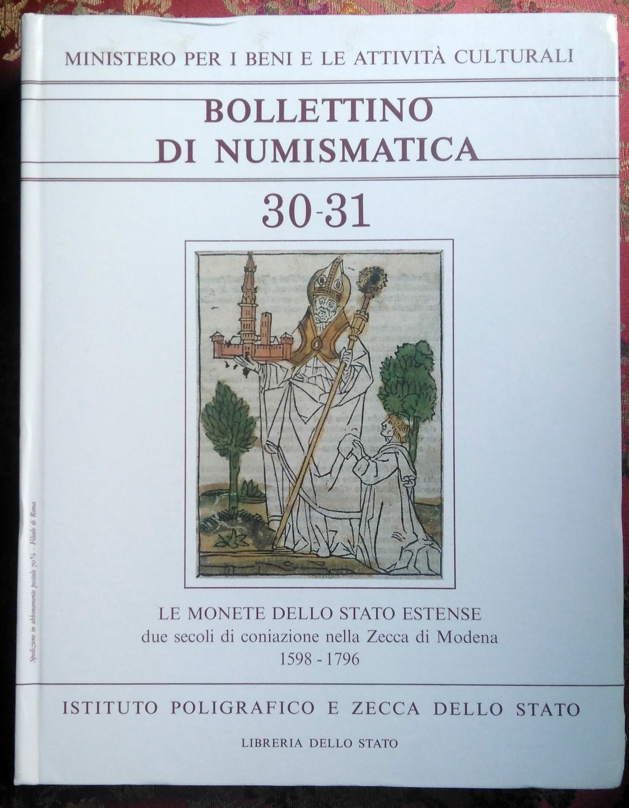 Le monete dello stato Estense - Bollettino 30-31 1998