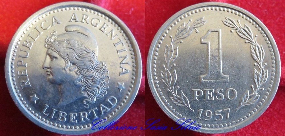 0002 - Repubblica Argentina - 1 Peso - Anno 1957 - Zecca di Buenos Aires - PA1 - Venasca (CN).jpg