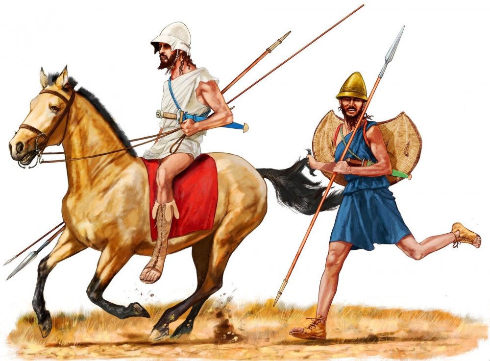 The Theban horseman and infantryman, IV century BC..jpg