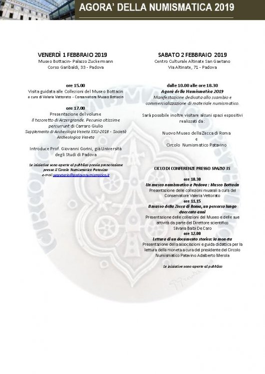 INVITO pieghevole agora della numismatica 2019 programma .jpg