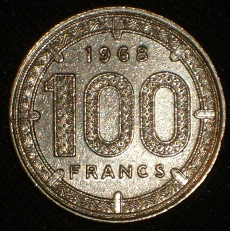 Cameroon 100 francs 1968 r.jpg