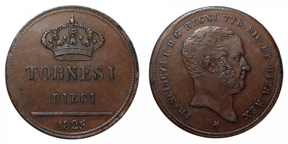 10 tornesi 1825 Francesco I.jpg