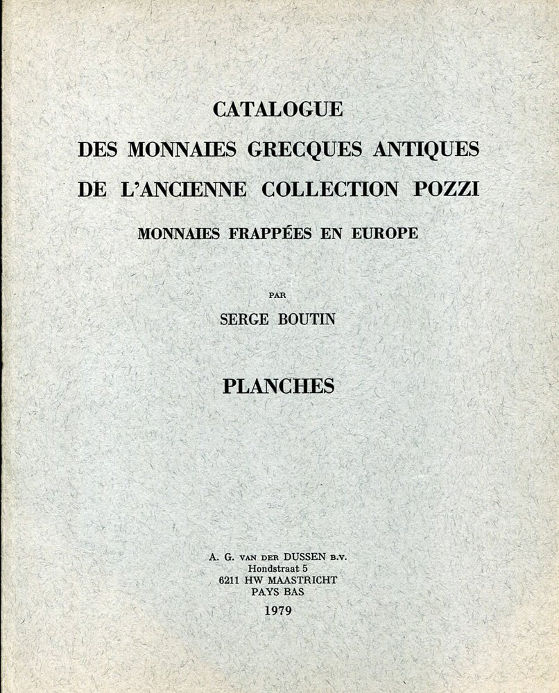 Catalogue des monnaies grecques antiques, collection Pozzi