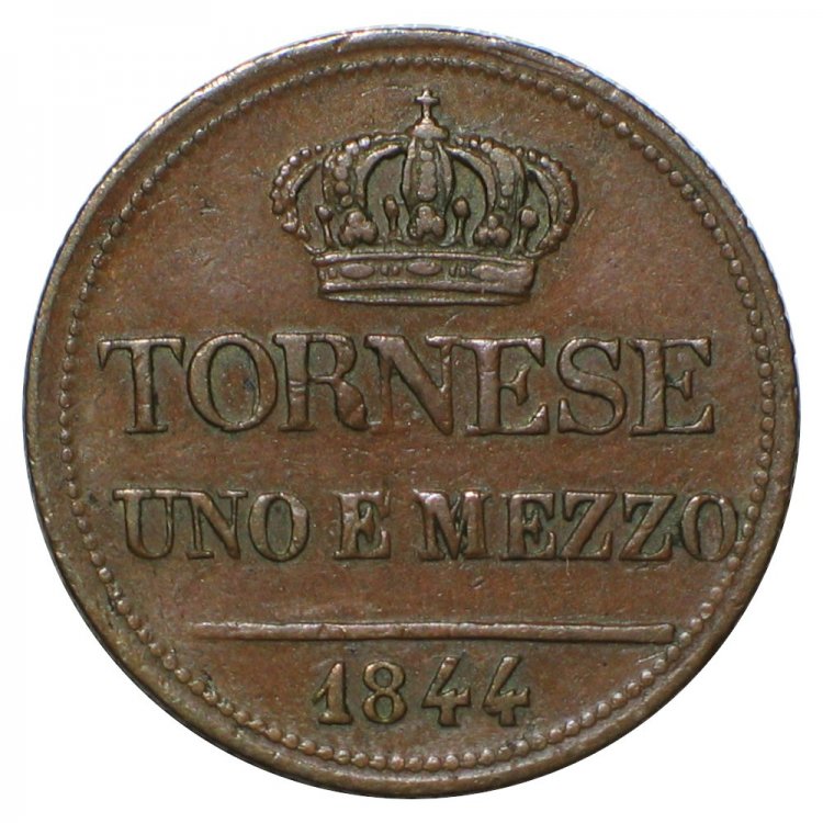 Tornese 1 e mezzo 1844 - rovescio.jpg