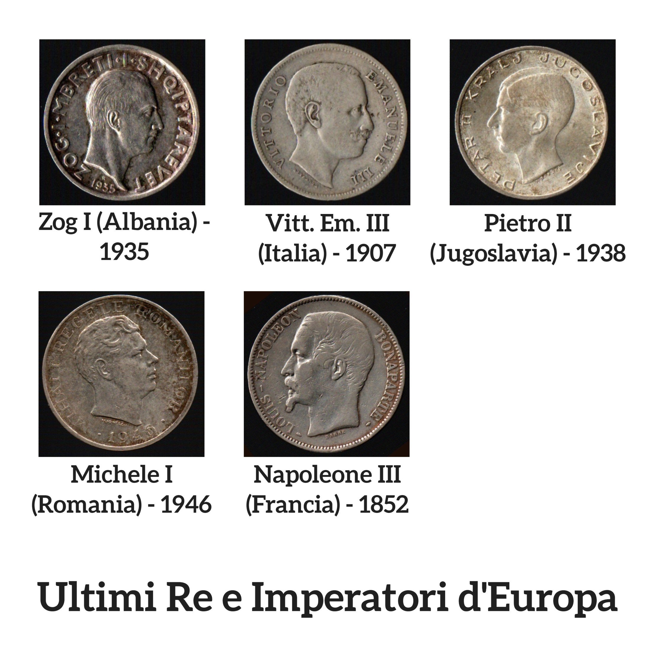 monete ultimi re e imperatori d europa la piazzetta del numismatico lamoneta it numismatica monete collezionismo