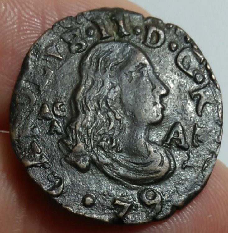 CARLO II - Tornese 1679 M.I.R. 308.3 D..jpg