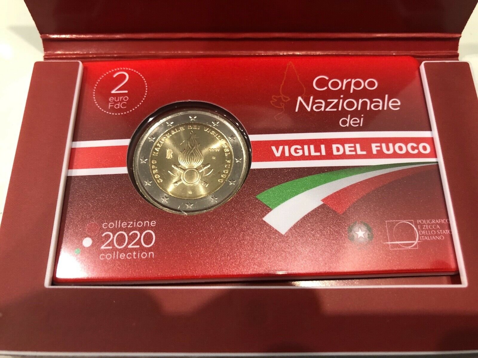 2€ Commemorativo Vigili del Fuoco - FDC Italia 2020 x 3