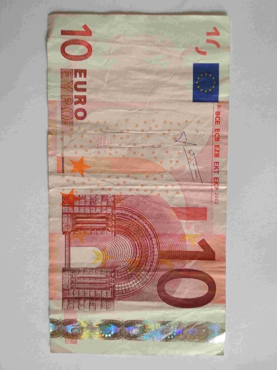 Banconota da 10 euro a firma Trichet del 2002 - Cartamoneta e Scripofilia -   - Numismatica, monete, collezionismo