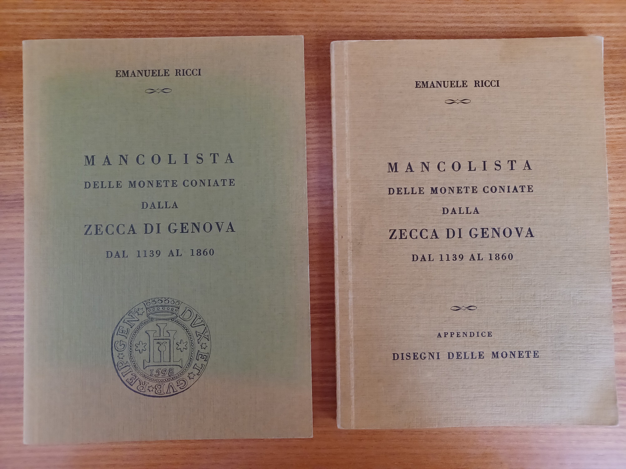 Mancolista delle monete coniate dalla zecca di Genova -2 vol