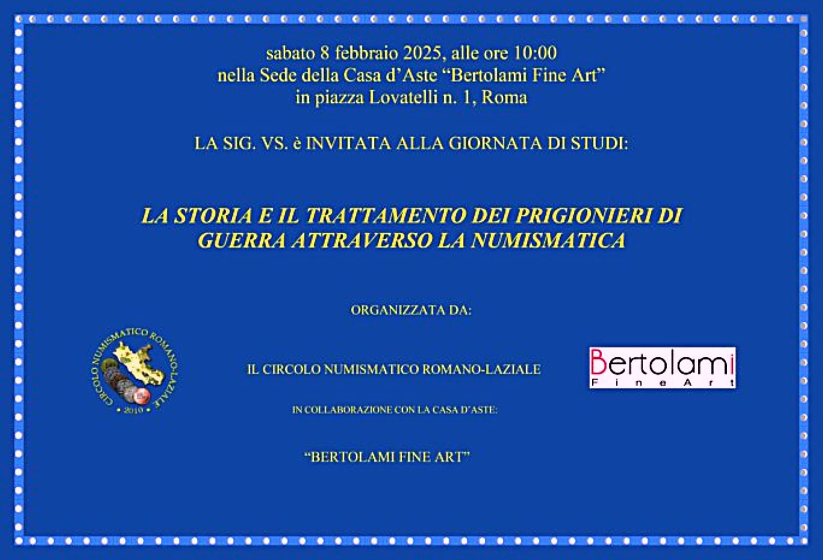 LA STORIA E IL TRATTAMENTO DEI PRIGIONIERI DI GUERRA ATTRAVERSO LA NUMISMATICA